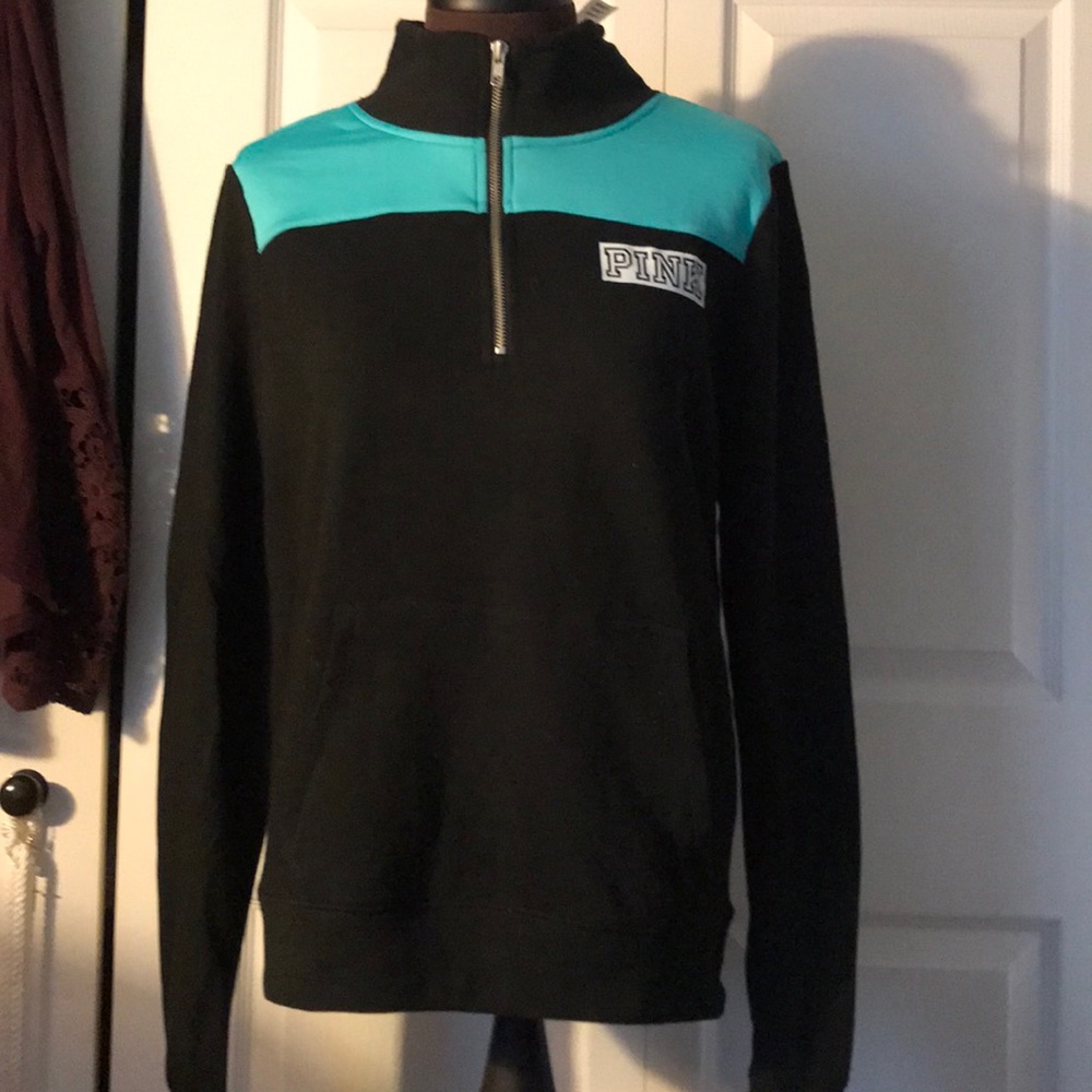 NWT pink quarter zip hoodie